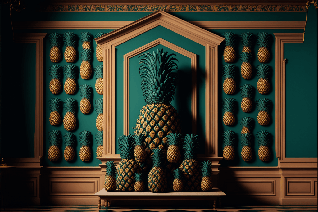 Home top decor pineapple
