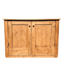 Antique Pine Double Door Sideboard CupboardVintage Frog