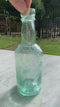 W.M. Butterworth Imperial Antique Aqua Blue Glass Bottle - Vintage Glass Bottle