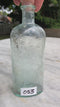 G.W. Worfolk Chemist, Ilkley Antique Aqua Blue Glass Bottle - Vintage Glass Bottle