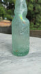 Greenoaf Antique Aqua Blue Glass Bottle - Vintage Glass Bottle