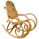 Vintage Bentwood Rocking Chair with Cane Seat And Back RestVintage Frog