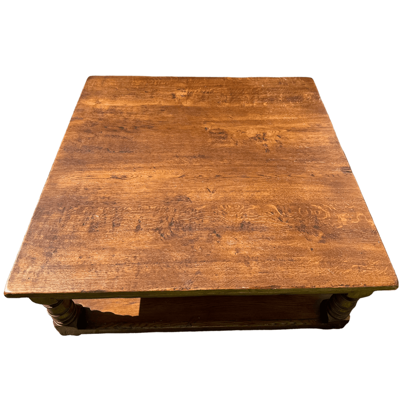 Vintage Large Square Solid Oak Coffee TableVintage Frog