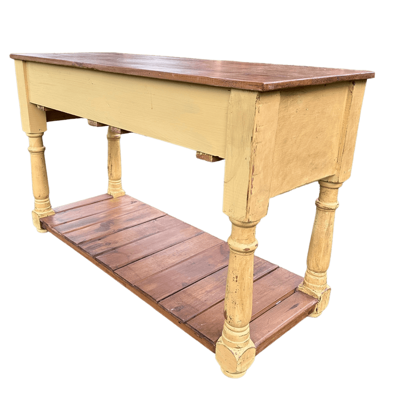 Vintage Pine Farmhouse Style Hall Table SideboardVintage Frog