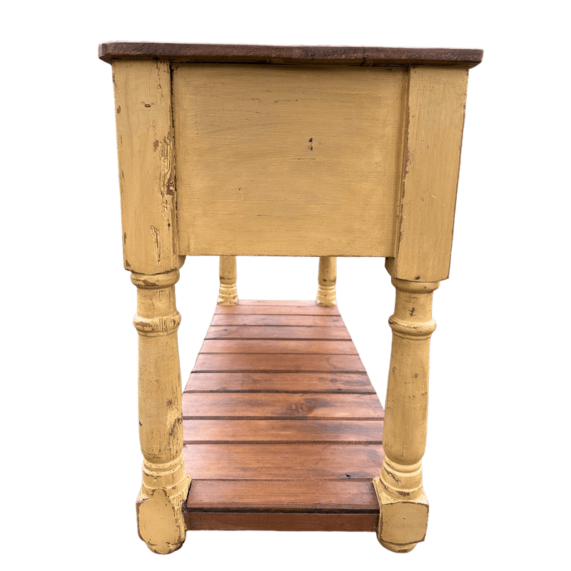 Vintage Pine Farmhouse Style Hall Table SideboardVintage Frog