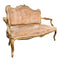 Antique French Gilt Wooden Framed Upholstered Saloon SofaVintage FrogFurniture