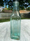 Egg Emulsion of Cod Liver Oil Antique Aqua Green Glass Bottle - Vintage Glass BottleVintage FrogBottle