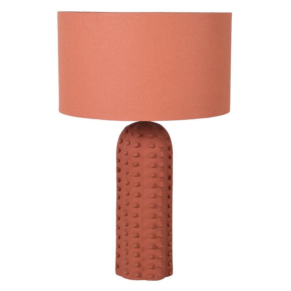 Terracotta Bobble Table Lamp with Shade Vintage Frog