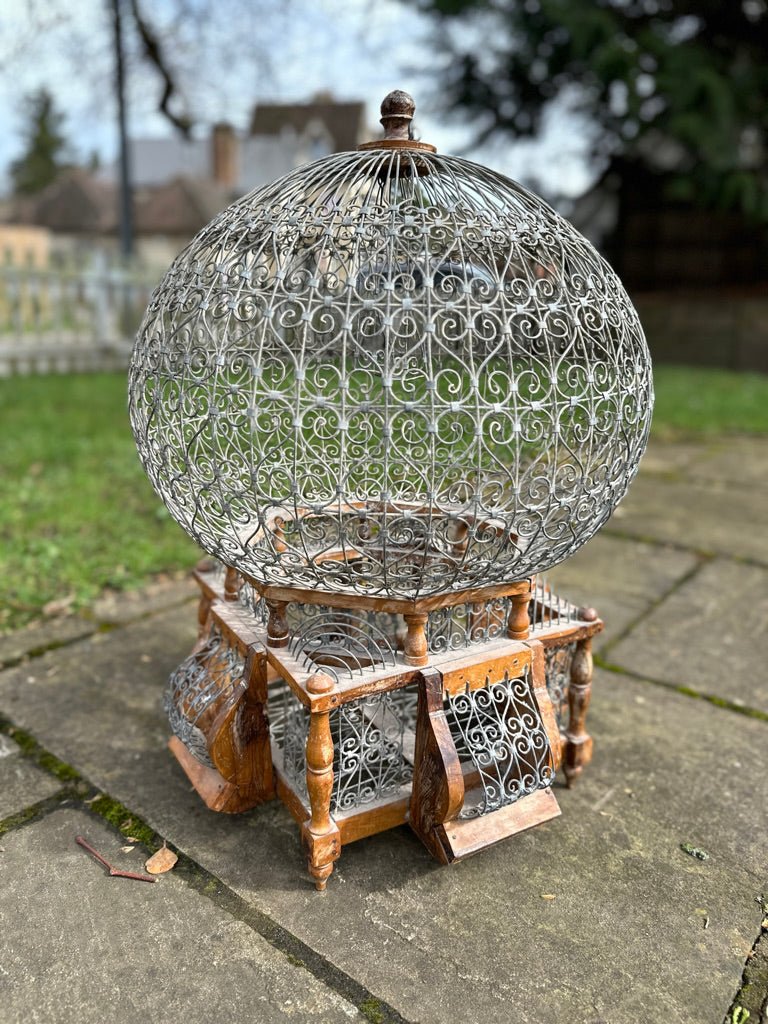 Victorian Style Ornamental Bird Cage, With Intricate Metalwork