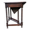 Vintage 1930's Small Oak Folding Corner Gate Leg Table With Bobbin Legs and SupportsVintage FrogFurniture