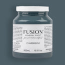 Cambridge Dark Deep Blue Colour, 500ml Fusion Mineral Paint, eco-friendly easy to use, durable, furniture paint, available at Vintage Frog in Surrey, UK