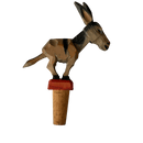 Anri Wooden Mechanical Donkey Bottle Stopper With CorkVintage Frog