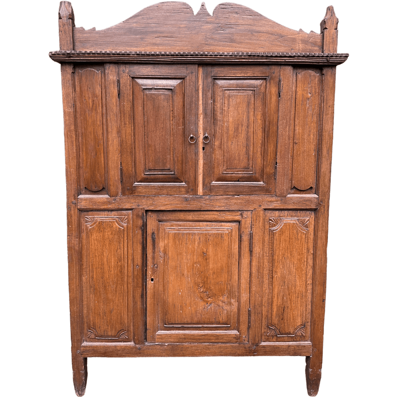 Antique Asian Hardwood Storage Cabinet Cupboard DresserVintage Frog