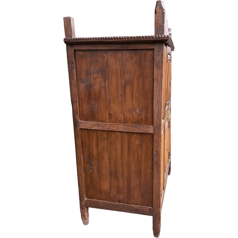 Antique Asian Hardwood Storage Cabinet Cupboard DresserVintage Frog