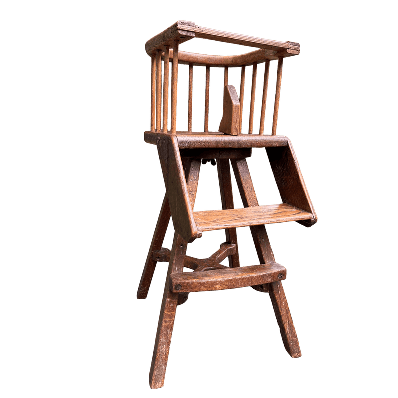 Antique Child's/Doll's High ChairVintage FrogHigh Chair