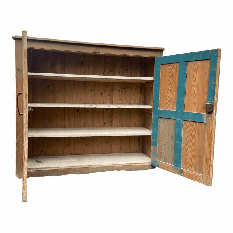 Antique Pine House Keepers / School Cupboard With Internal ShelvingVintage Frog