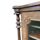 Antique Walnut Glazed Edwardian Music CabinetVintage Frog