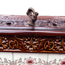 Enamelled and Tiled Antique French Cast Iron Art Nouveau Wood Stove, Log BurnerVintage Frog