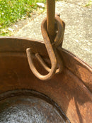 Extra Large Indian metal galvanised pail bucket with handle & hooksVintage Frog