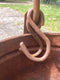 Extra Large Indian metal galvanised pail bucket with handle & hooksVintage Frog