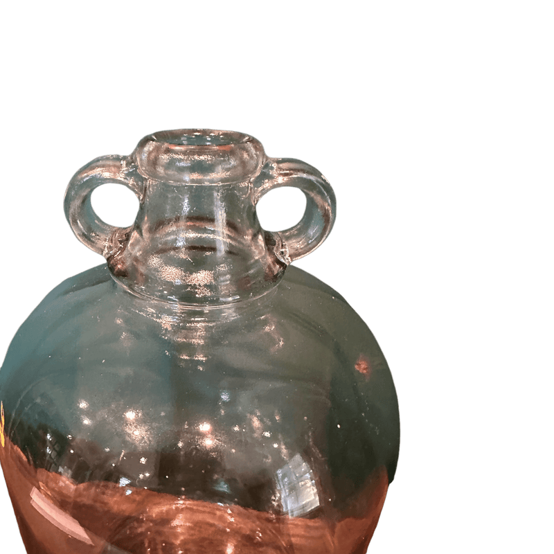 Glass Demijohn Flask BottleVintage Frog