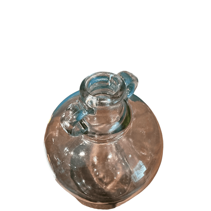 Glass Demijohn Flask BottleVintage Frog