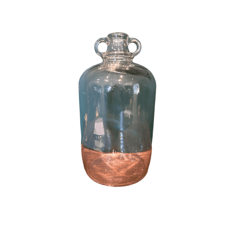 Glass Demijohn Flask BottleVintage Frog