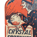 Highly Collectable and Rare Beistle 1940's Halloween 'Crystal Fortunes' Die Cut Cardboard Toy GameVintage FrogHalloween Fun