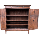 Huge Asian Hardwood Kitchen Larder Shelving Cabinet Dresser With Double Hinged DoorsVintage Frog