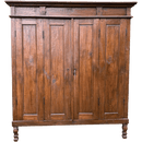 Huge Asian Hardwood Kitchen Larder Shelving Cabinet Dresser With Double Hinged DoorsVintage Frog