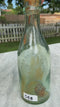 North Eastern Hotel Antique Aqua Green Glass Bottle - Vintage Glass Bottle