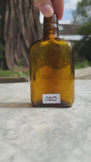 Antique Brown Glass Bottle - Vintage Glass Bottle