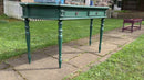 Vintage Green Painted Two Drawer Table