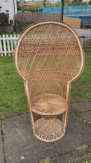 Vintage Wicker Peacock Chair (In Need Of TLC)