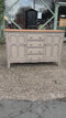Ercol Taupe Grey Painted Sideboard With Four Drawers And Two Cupboards