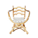 Late 19th Century Stripped Oak X Frame Chair
