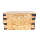 Antique Pine Blanket Chest Storage Trunk Box