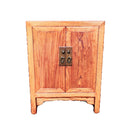 Pair of Oriental Hardwood Bedside Cabinet / Lamp Table Cupboards