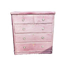 Elderberry Purple Painted Set of Victorian Chest of Drawers