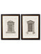 Quality Glass Fronted Framed Print, c.1756 Architectural Studies of Doors Framed Wall Art PictureVintage Frog T/AFramed Print