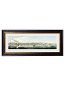 Quality Glass Fronted Framed Print, c.1844 Panoramic Views of New York Framed Wall Art PictureVintage Frog T/AFramed Print