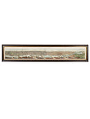 Quality Glass Fronted Framed Print, c.1845 Panoramic View of London and the River Thames Framed Wall Art PictureVintage Frog T/AFramed Print