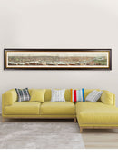 Quality Glass Fronted Framed Print, c.1845 Panoramic View of London and the River Thames Framed Wall Art PictureVintage Frog T/AFramed Print