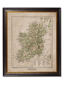 Quality Glass Fronted Framed Print, c.1880 Maps of The United Kingdom & Ireland Framed Wall Art PictureVintage Frog T/AFramed Print