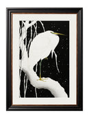 Quality Glass Fronted Framed Print, c.1910 Egrets - Ohara Koson Framed Wall Art PictureVintage Frog T/AFramed Print