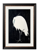 Quality Glass Fronted Framed Print, c.1910 Egrets - Ohara Koson Framed Wall Art PictureVintage Frog T/AFramed Print