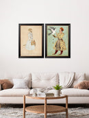 Quality Glass Fronted Framed Print, Mughals Framed Wall Art PictureVintage Frog T/AFramed Print