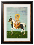 Quality Glass Fronted Framed Print, Mughals - Horsemen Framed Wall Art PictureVintage Frog T/AFramed Print