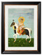 Quality Glass Fronted Framed Print, Mughals - Horsemen Framed Wall Art PictureVintage Frog T/AFramed Print