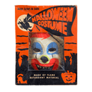Rare 1960's Vintage Halloween Glow in the Dark Clown Mask & Costume from Spook Town by Ben Cooper, New York Size Large (12 - 14)Vintage FrogHalloween Dress Up